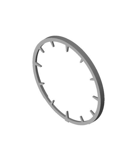 New clockface for Hollow clock with flying hands 3d model