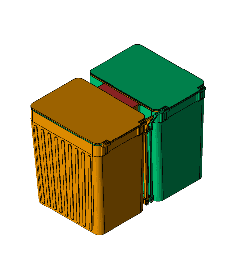 Remix of 2 trash cans open source remix step file 3d model