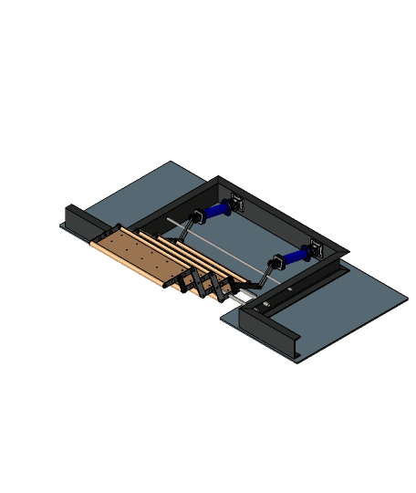 Automatic Foldable Stair 3d model