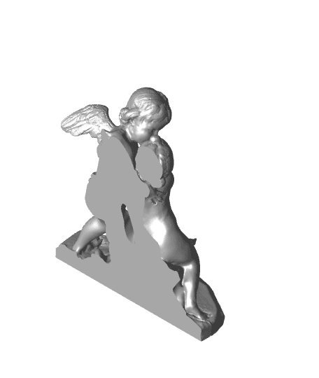 Cupid Frame with Desktop Stand 3d model