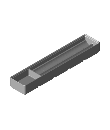 Gridfinity Deburring Tool, Scribe Pen & Blades Storage Tray - 1x5.stl 3d model