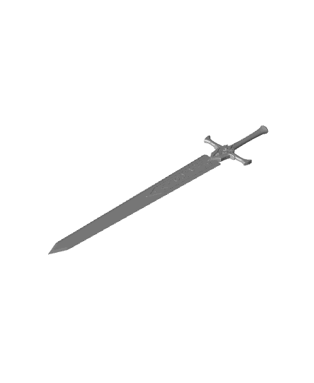 Mashle Kaldo Gehenna Sword And Sheath Printable Assembly 3d model