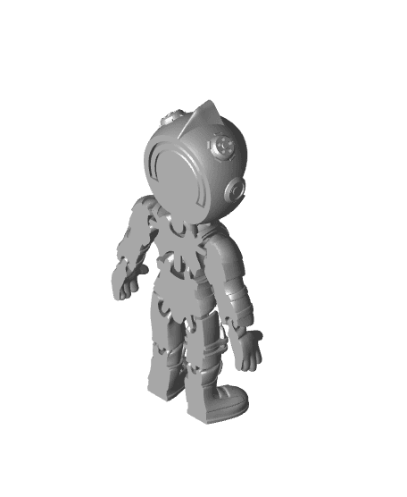 Cobotech Articulated DRS Ape Astronaut 3d model