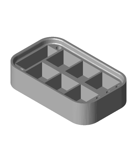 YAAPT - Yet Another Altoid Paint Tin Insert for Watercolor Painting 3d model