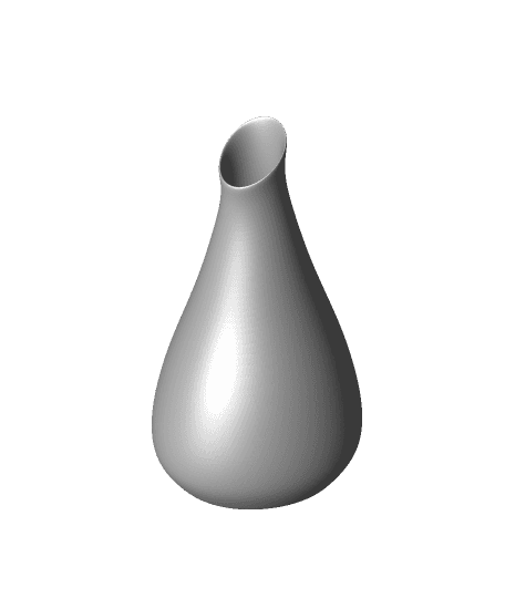 Simple Side Twisted Vase 3d model
