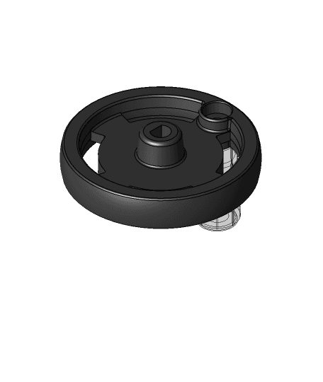 Sears Craftsman 10" Tablesaw Hand Wheel (Model #113.226680) by NateS144 full viewable 3d model