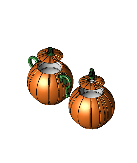 Pumpkin 12oz Can Cup - Autumn & Halloween Can Koozie! 3d model