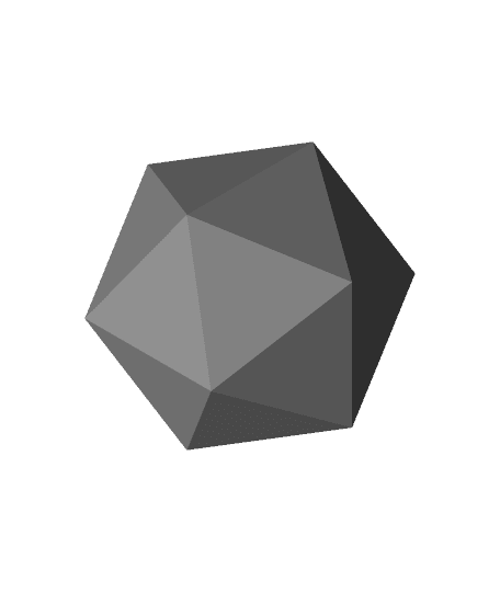 icosahedron.obj 3d model