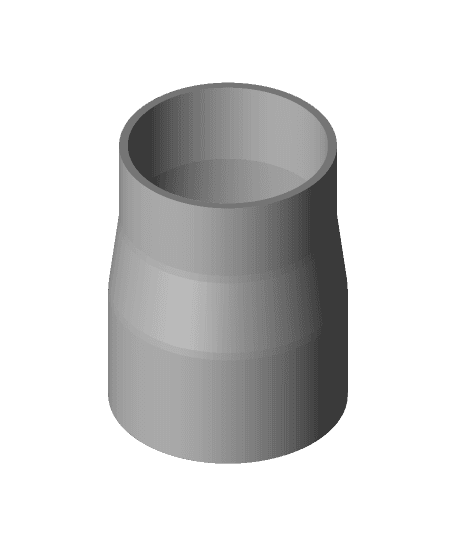 Dust Collection Adapter from 110mm to 100mm 3d model