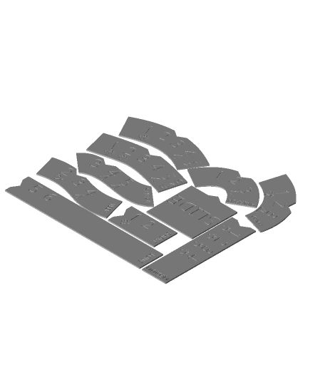 Gaslands - Minimal Templates by Sablebadger full viewable 3d model