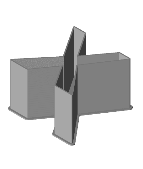 LATIN SMALL LETTER X, nestable box (v1) 3d model