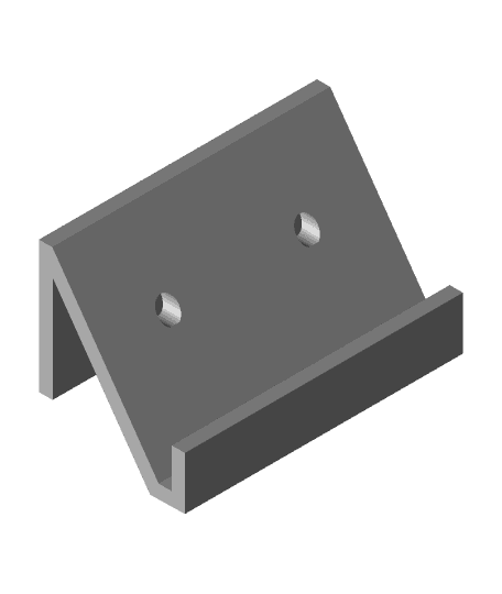 Index Card Holder With Screw Holes 3d model