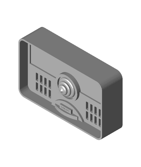 Concept Retro Console Radio Device Tech 3d model