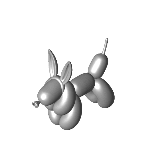 Balloon Dog -Bunny Ears by ChelsCCT (ChelseyCreatesThings) full viewable 3d model