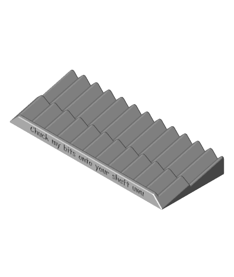 CNC Bit Tube Holder, Low-Profile by ZackFreedman full viewable 3d model