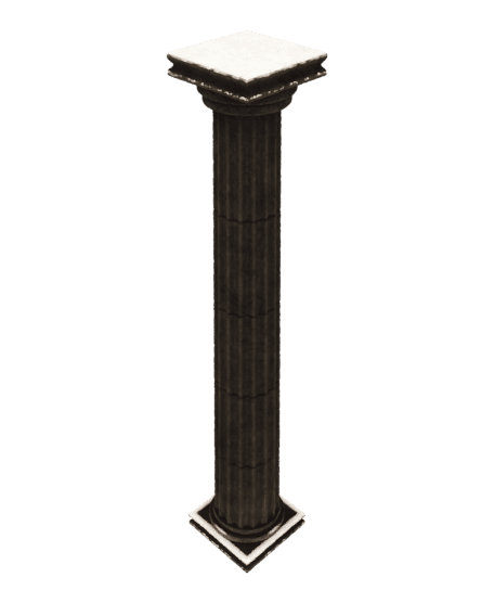 Greek Doric Column - Highpoly 3 3d model