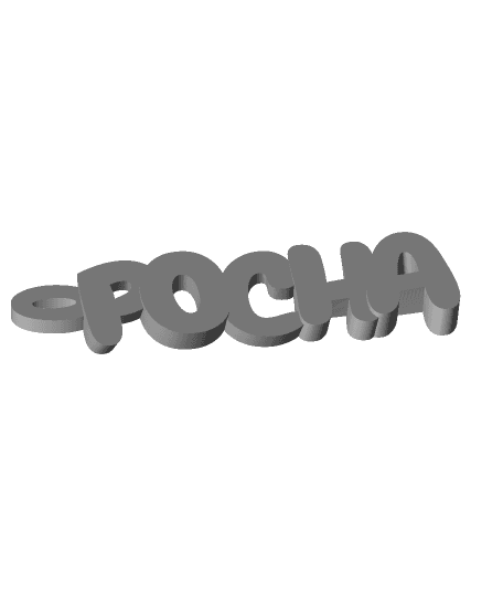 POCHA Keyring / Keyfob 3d model
