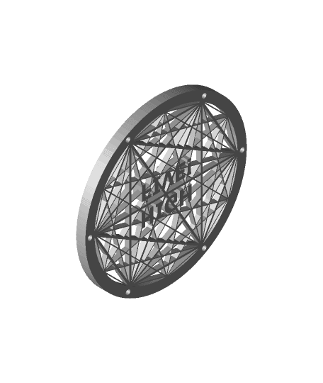 Geometric speaker cover #3DPNSpeakerCover​ 3d model