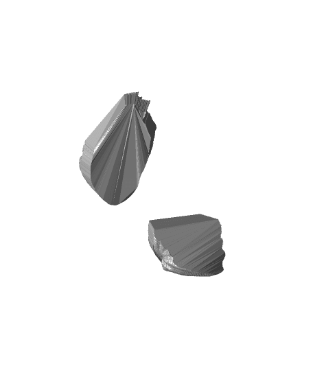Mandalorian Bust Multicolor for MMU ERCF Palette 3d model