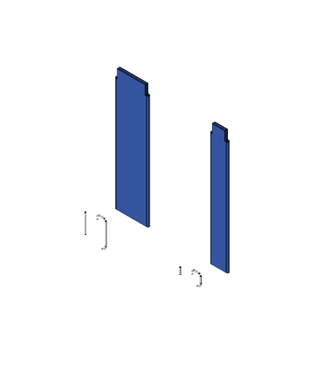 Modular Binder - 3" and 1.5" Accessories 3d model