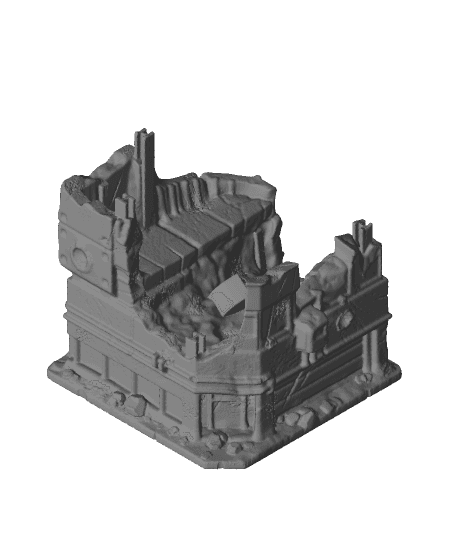 Residential Armour - Damaged 3d model