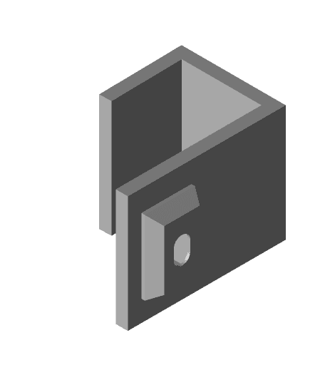 5mm magnet clip - dual magnet (horizontal) 3d model