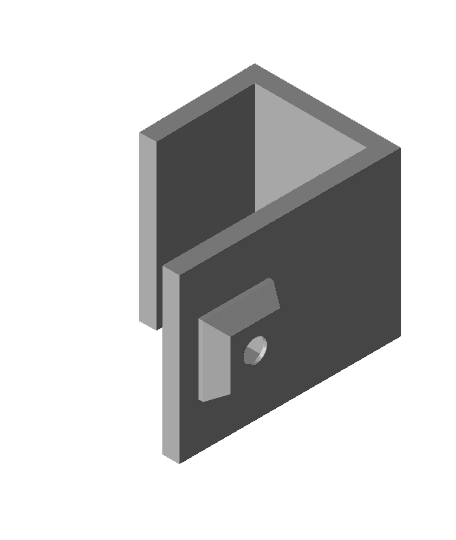 5mm magnet clip - single magnet 3d model