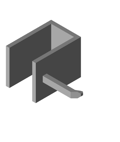 single hook (long) by Pwuts full viewable 3d model