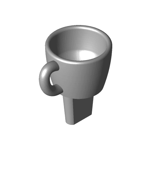 Coffee Lid Stopper 3d model