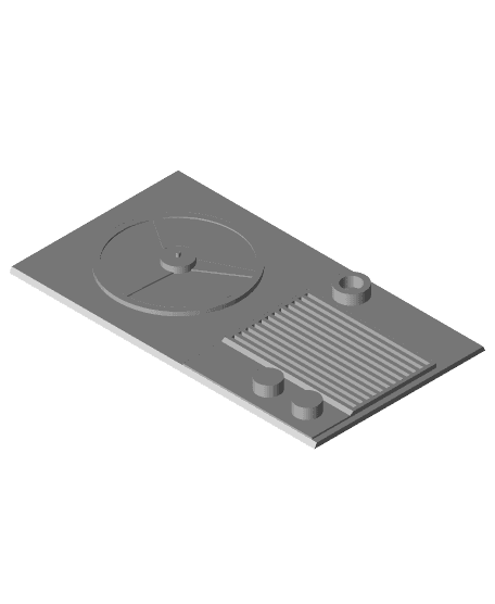 Mini 60s Record Player Slim 3d model