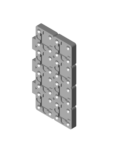 Screw Wall Gridfinity 3d model