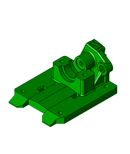Nimble V1 mount for the BLV printer by Zesty.Tech full viewable 3d model