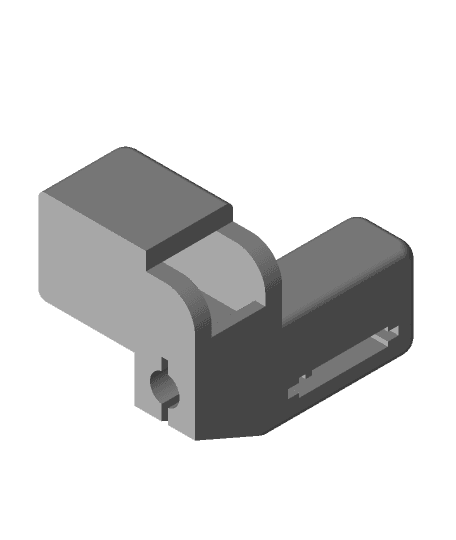 Mast head for Brother knitting machines with spot for the garter carriage sensor 3d model