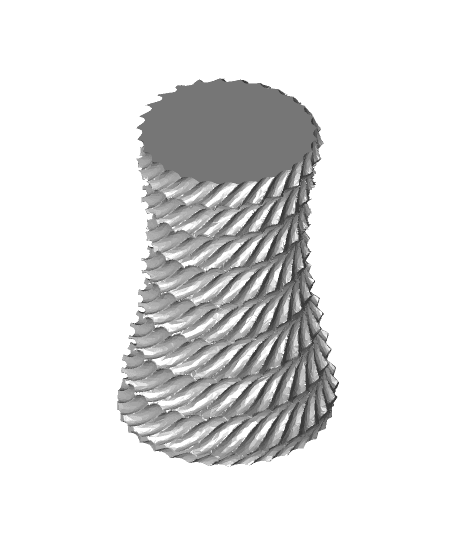 Inverted Coiled Rope Vase 3d model