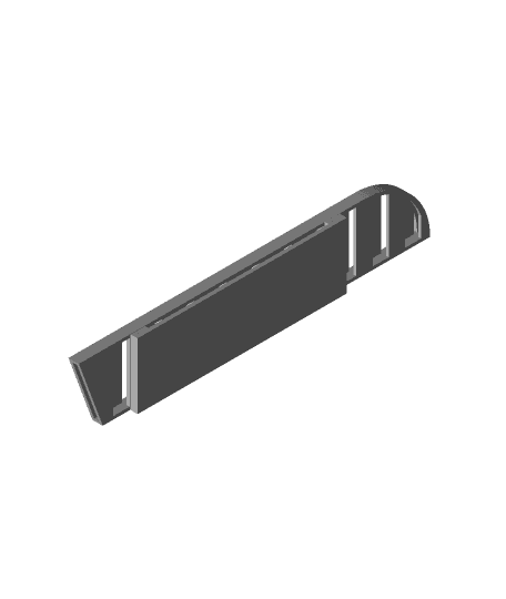 Parametric Knife Sheath With Strap Slot 3d model