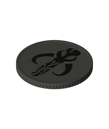 Mandalorian Coin by ReProps03 full viewable 3d model