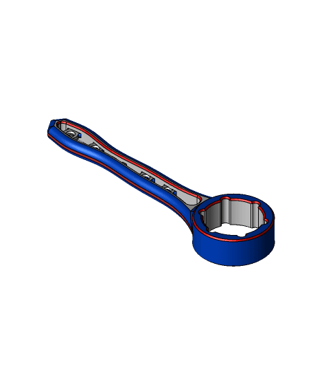 Ender 3 Pro-X spool holder wrench.par 3d model
