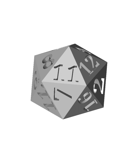 Late Player Dice 3d model