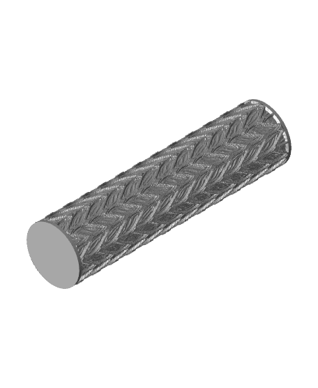 Texture roller with braid pattern 3d model