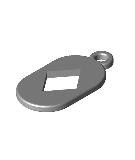 Key Fob - Ace of Diamonds by Kwgragsie full viewable 3d model