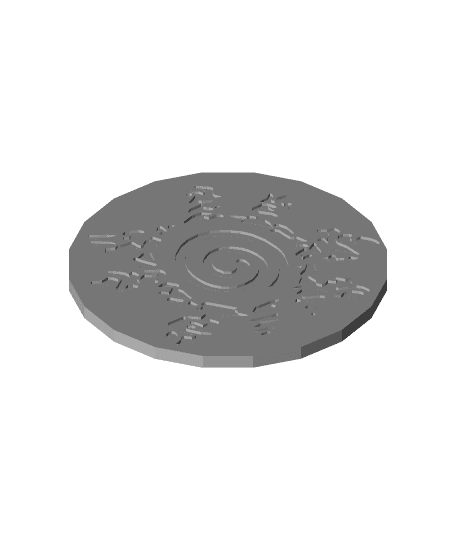 Naruto Eight Trigram Seal Coaster 3d model