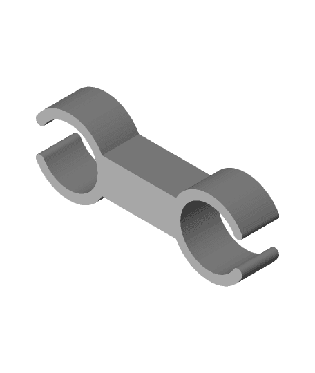 Train Double Male Connector V2 3d model