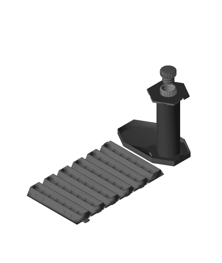 Rollup Dice Box Tower Core with Cap 3d model