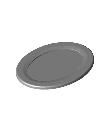 Oval Picture Frame Template.stl 3d model