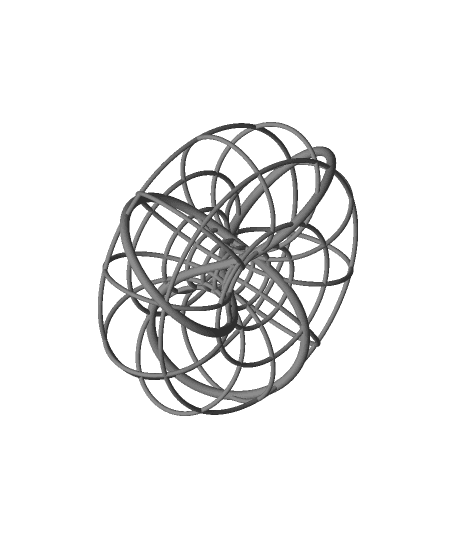 Trefoil torus knot 3d model
