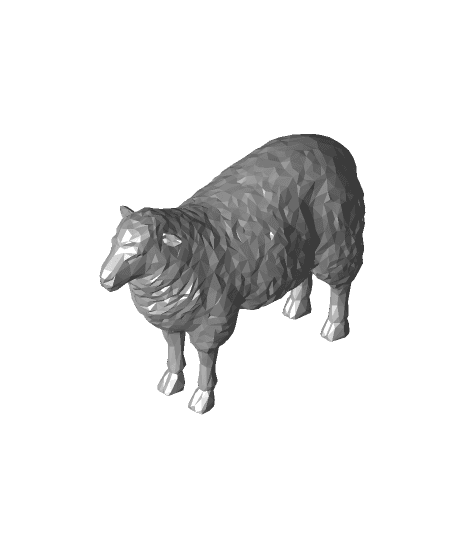 Low Poly Sheep 3d model