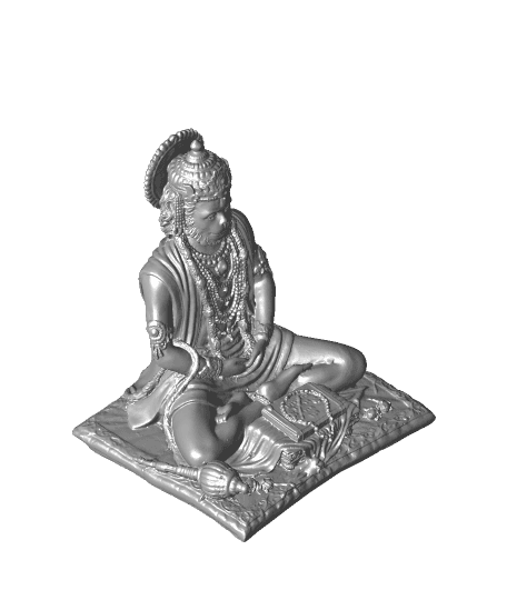 Mahatapasi Hanuman - The Great Meditator by makinggodsofindia full viewable 3d model
