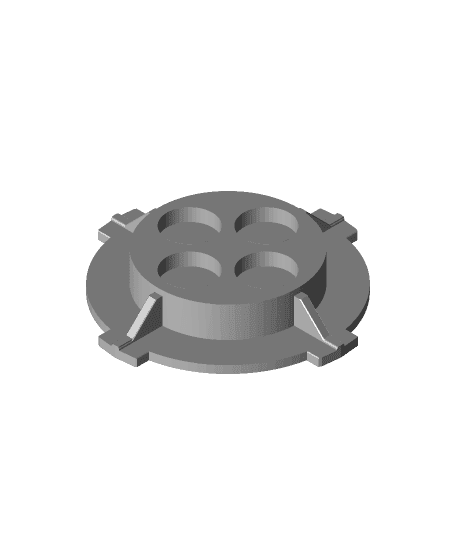 Quad Lock magnet mount by glittalogik full viewable 3d model