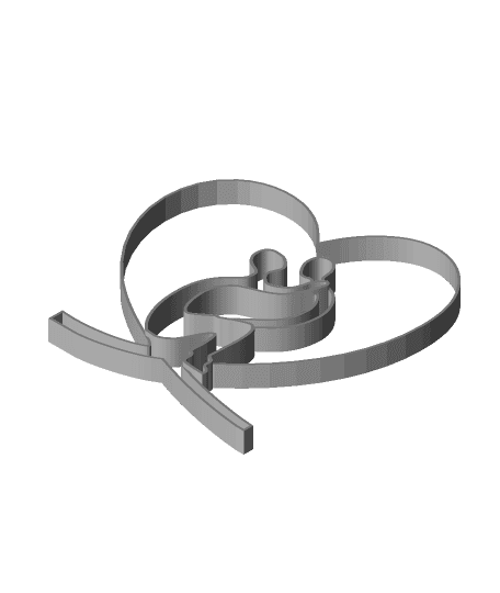 Simple Quick Mother and Child Ornament 3d model