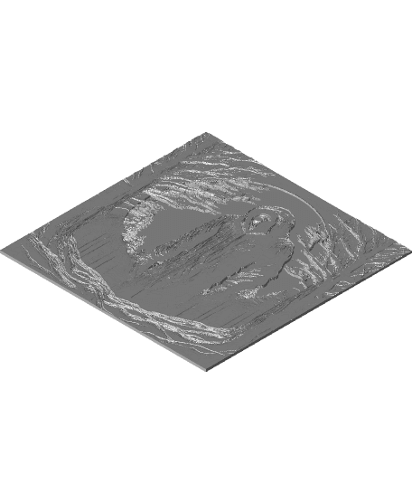 Grim Reaper - Dual Lithophane Hueforge Print 3d model